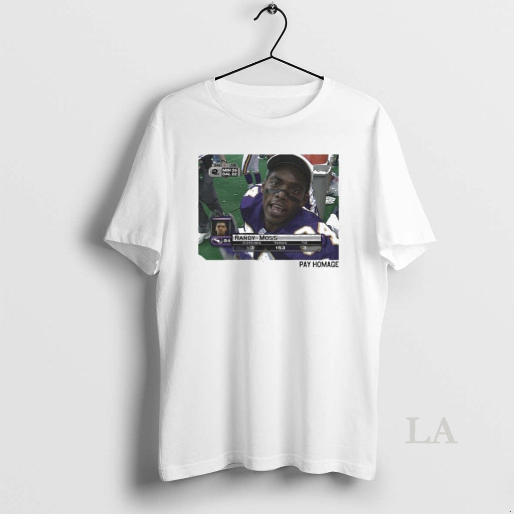 Original Randy Moss Minnesota Vikings Pay Homage - Adult & Kids T-Shirts, Sweatshirts & Hoodies apparel design preview 1