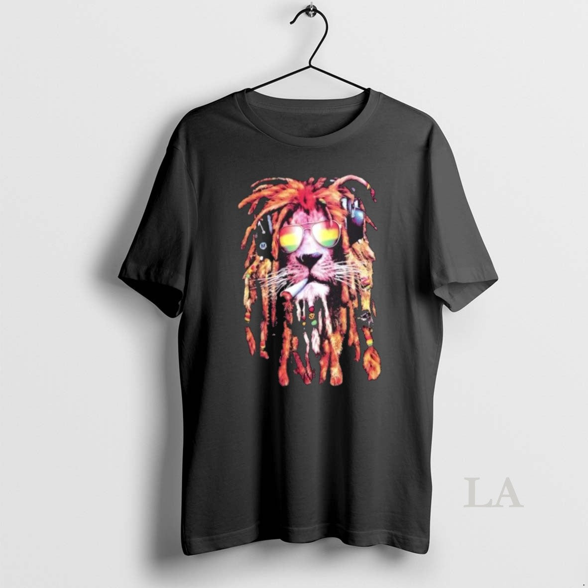 Original Rasta Lion Reggae Vibes Cool Dreadlock - Adult & Kids T-Shirts, Sweatshirts & Hoodies apparel design preview 1