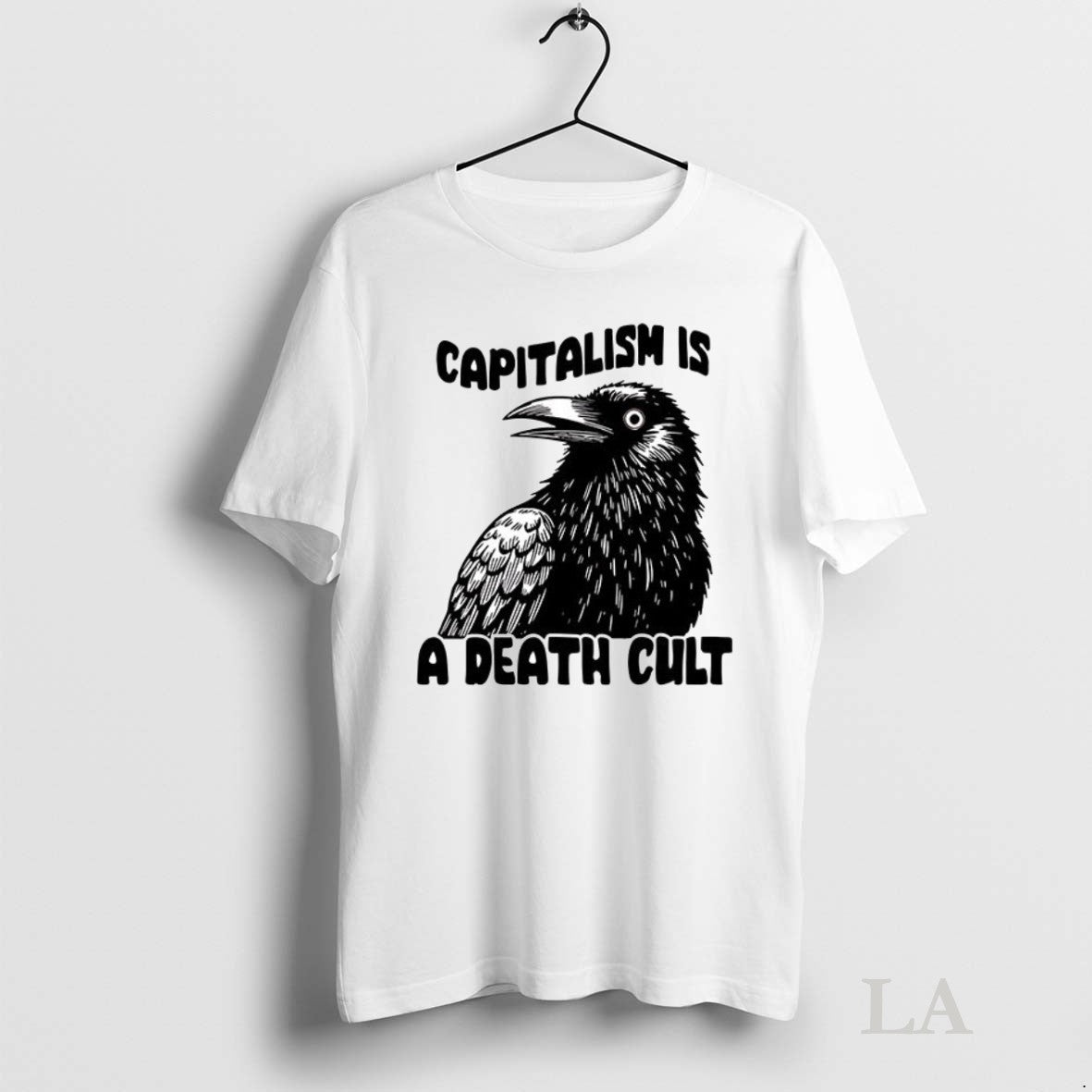 Original Raven Capitalism Is A Death Cult Ceramic And - Adult & Kids T-Shirts, Sweatshirts & Hoodies apparel design preview 1