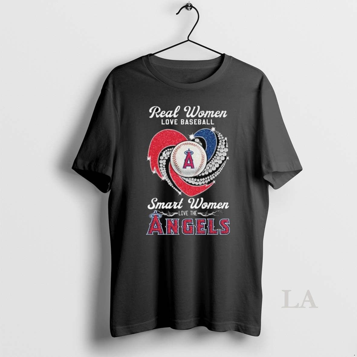 Original Real Women Love Baseball Smart The Los - Adult & Kids T-Shirts, Sweatshirts & Hoodies apparel design preview 1