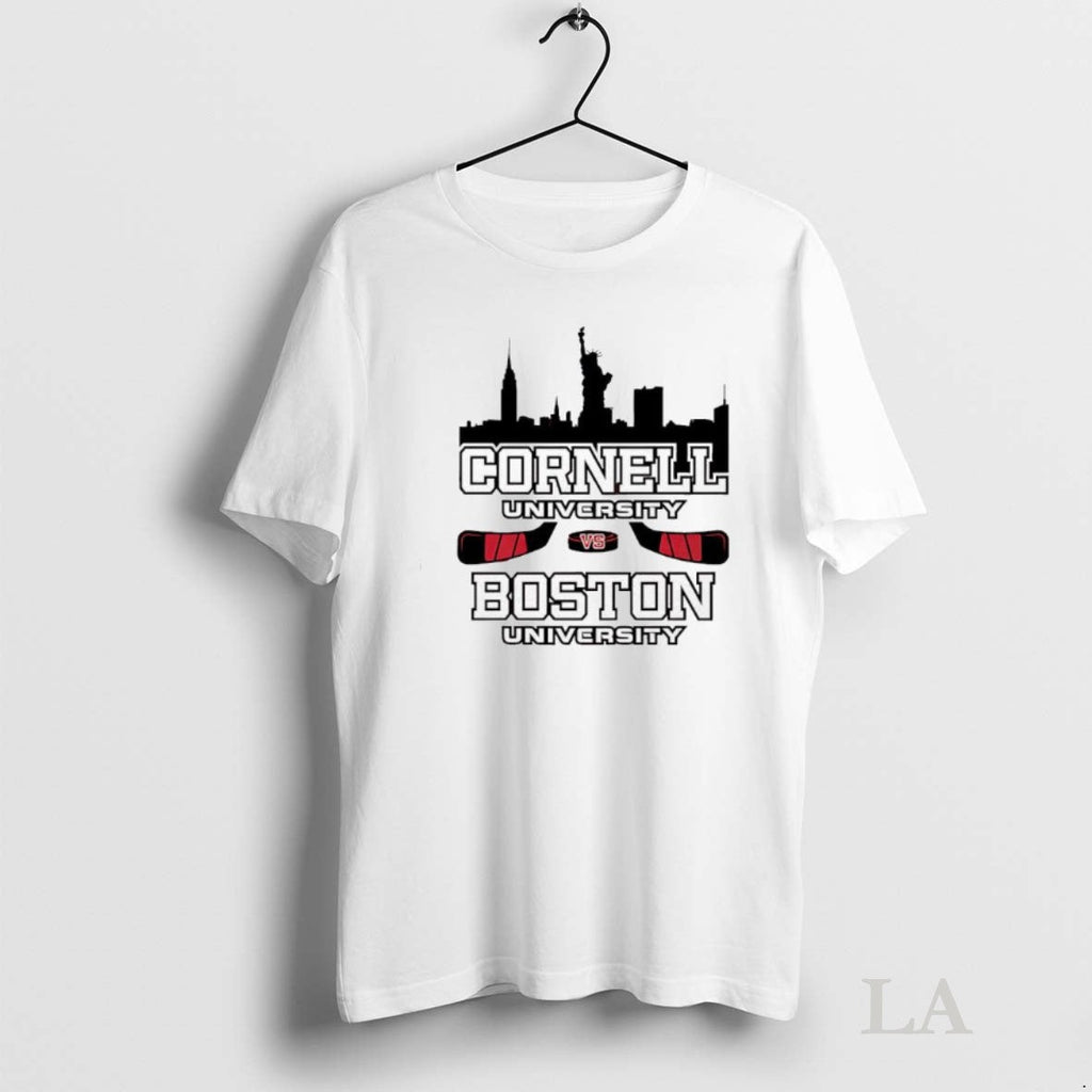 Original Red Hot Hockey Cornell University And Boston - Adult & Kids T-Shirts, Sweatshirts & Hoodies apparel design preview 1