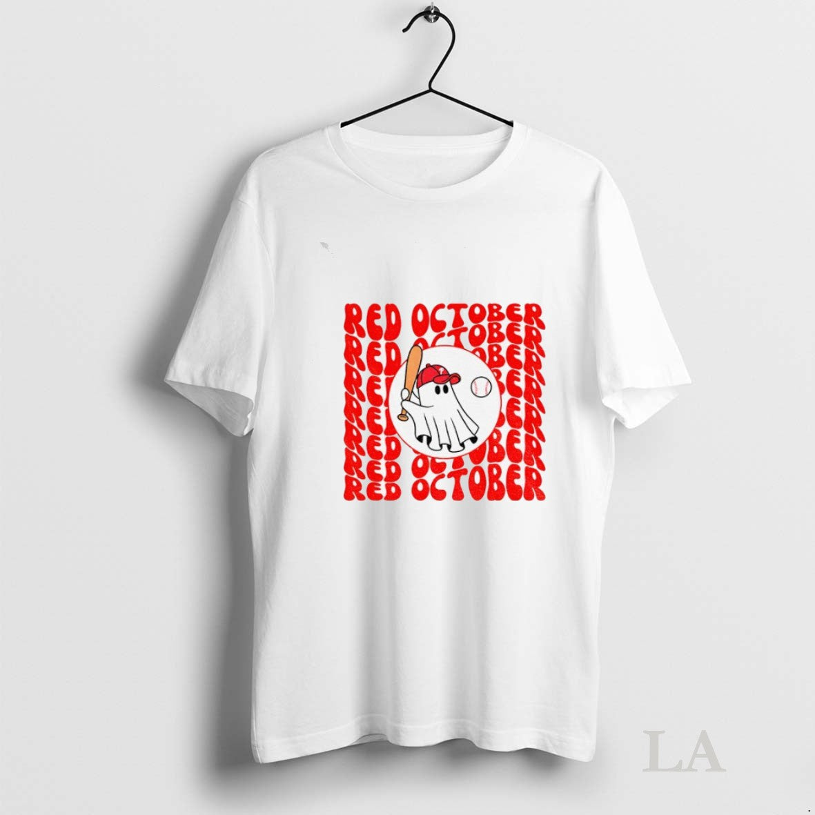 Original Red October Retro Wave Phillies Ghost - Adult & Kids T-Shirts, Sweatshirts & Hoodies apparel design preview 1