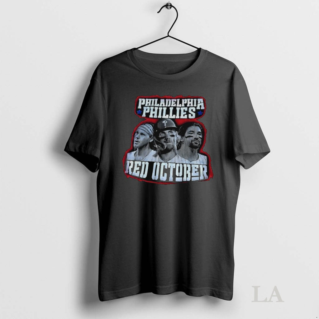 Original Red October In Philly Game 1 Vs The Dodgers - Adult & Kids T-Shirts, Sweatshirts & Hoodies apparel design preview 1