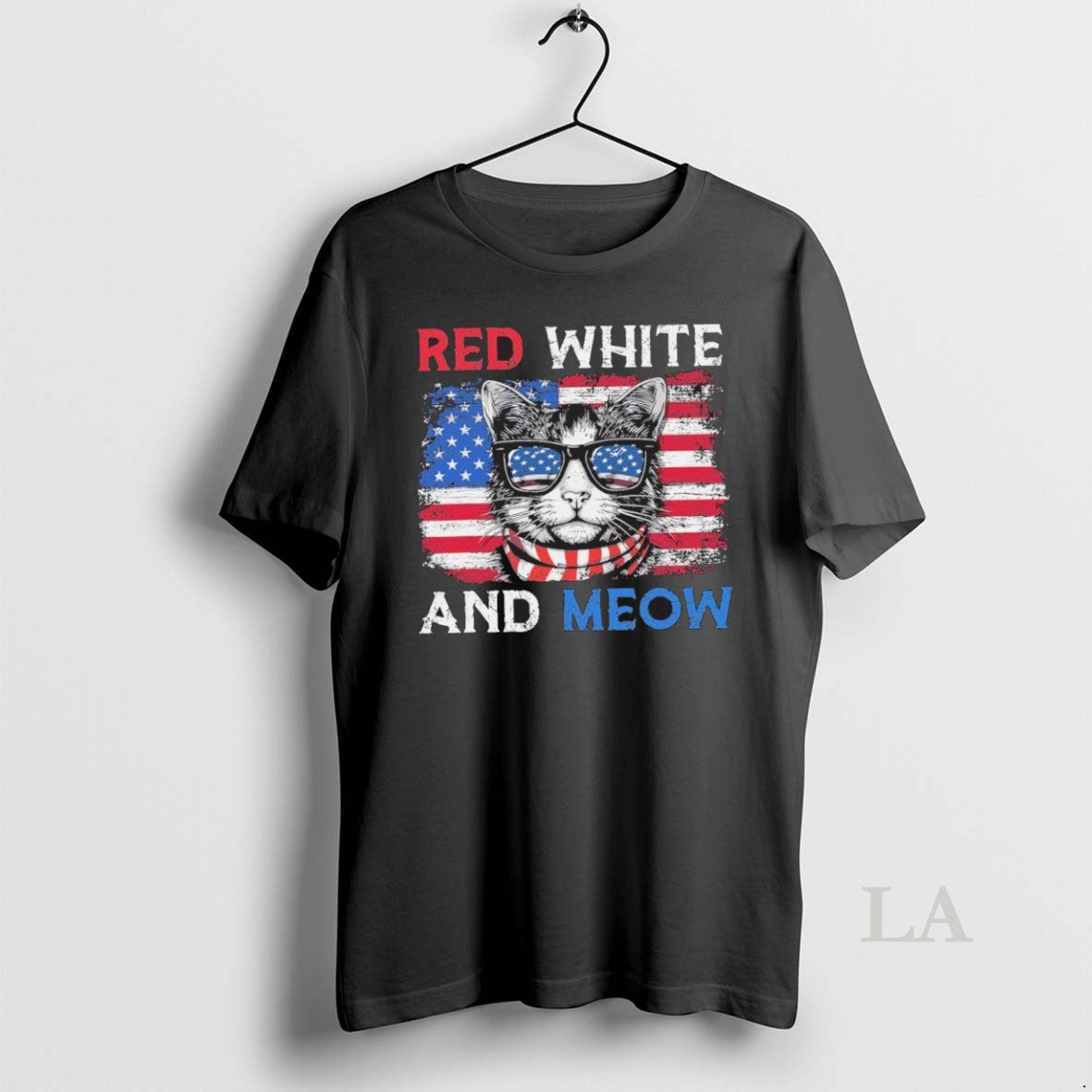 Original Red White Cats Vintage And Meow - Adult & Kids T-Shirts, Sweatshirts & Hoodies apparel design preview 1