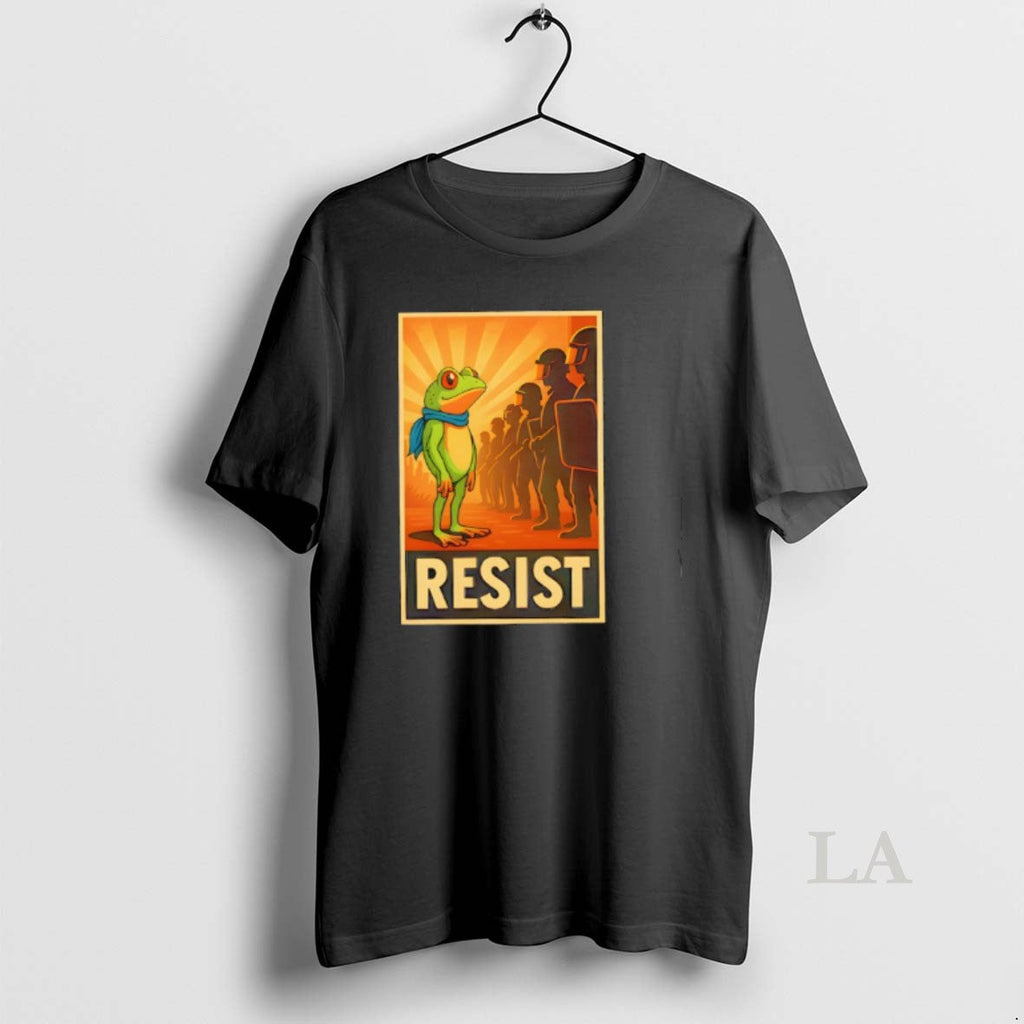 Original Resist Portland Frog Anti Trump Fascism - Adult & Kids T-Shirts, Sweatshirts & Hoodies apparel design preview 1