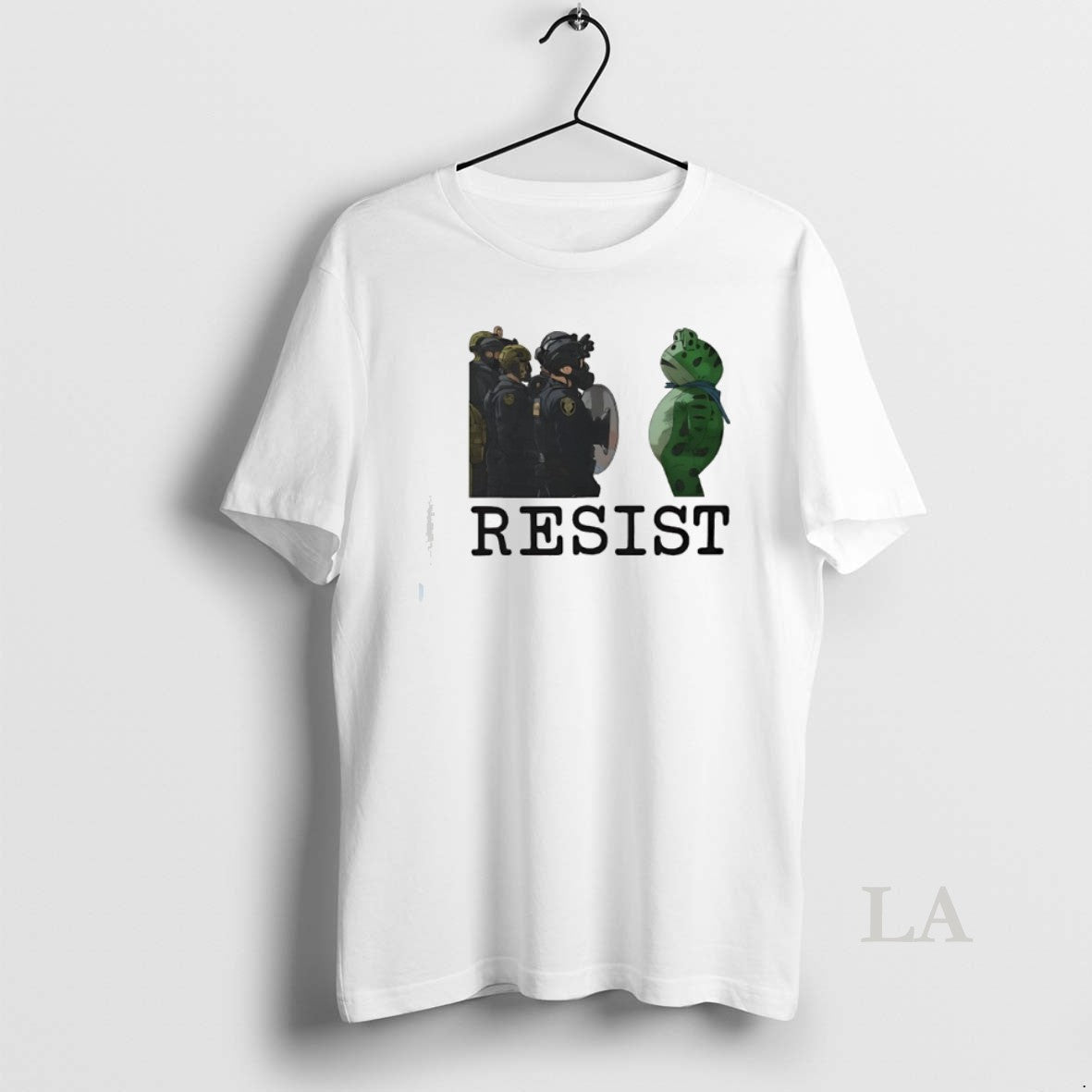 Original Resist Portland Frog Protest Anti Ice - Adult & Kids T-Shirts, Sweatshirts & Hoodies apparel design preview 1