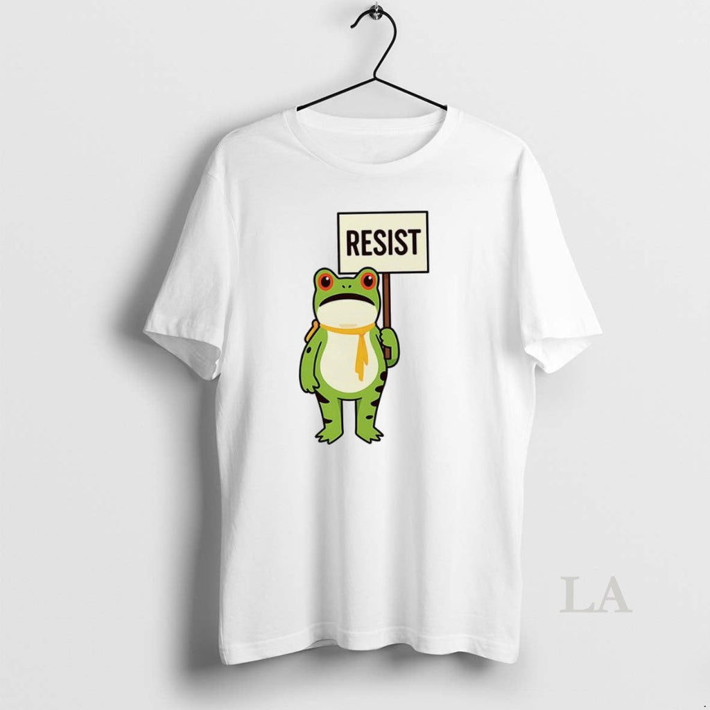 Original Resist Portland Frog Protest Anti Ice - Adult & Kids T-Shirts, Sweatshirts & Hoodies apparel design preview 1