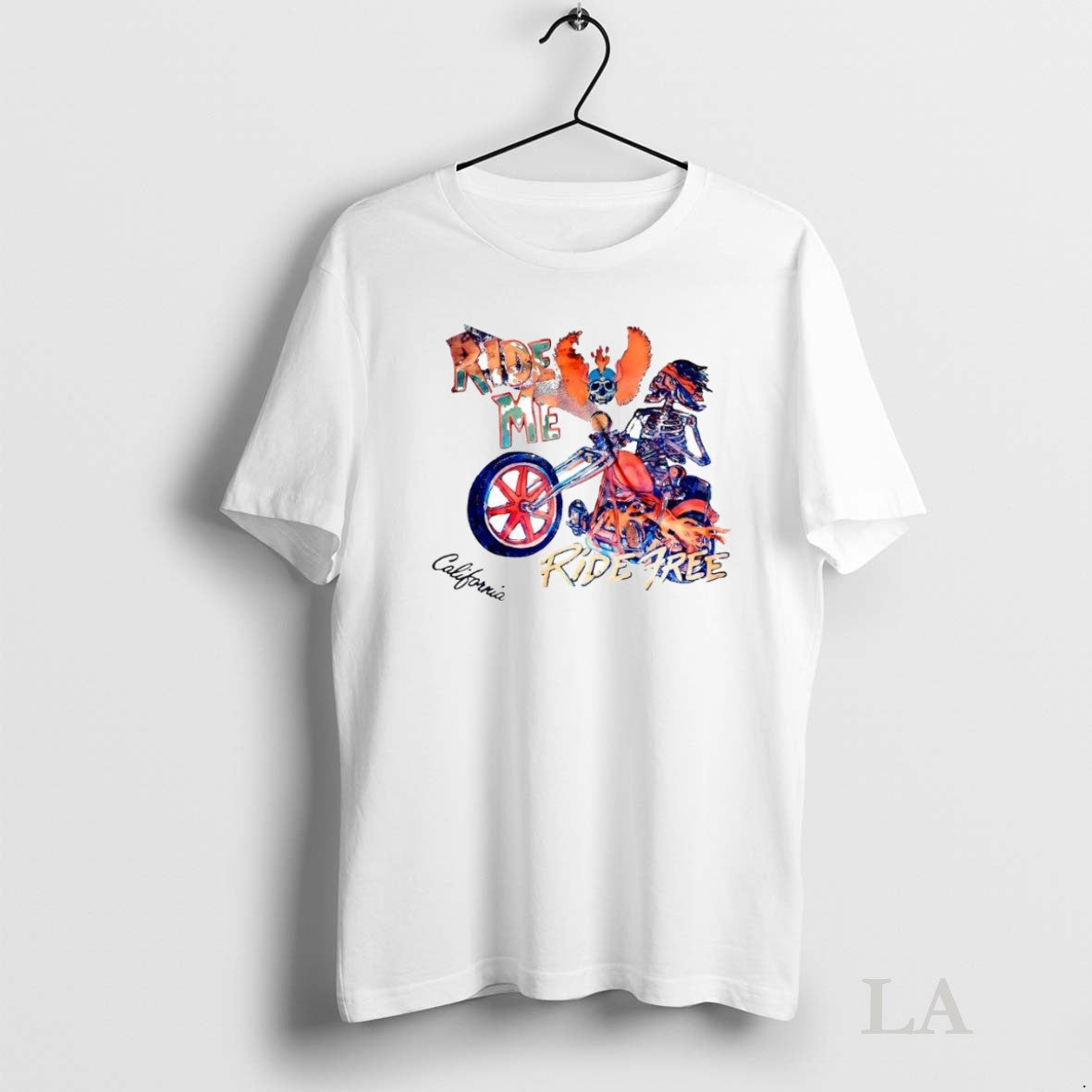 Original Ride Me Free California Skeleton - Adult & Kids T-Shirts, Sweatshirts & Hoodies apparel design preview 1