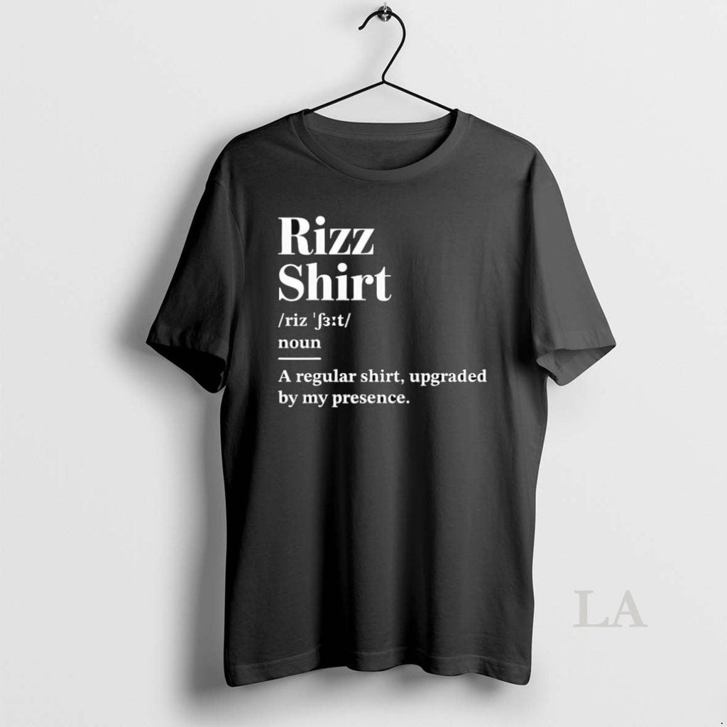 Original Rizz Noun A Regular Upgraded By My Presence - Adult & Kids T-Shirts, Sweatshirts & Hoodies apparel design preview 1
