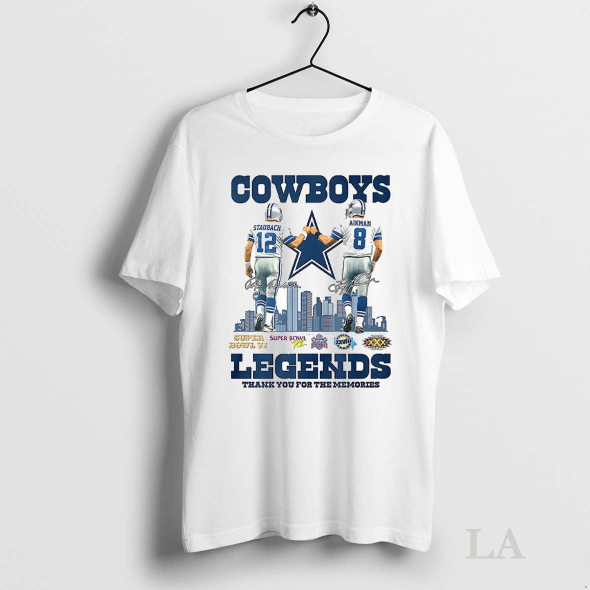 Original Roger Staubach And Troy Aikman Dallas - Adult & Kids T-Shirts, Sweatshirts & Hoodies apparel design preview 1