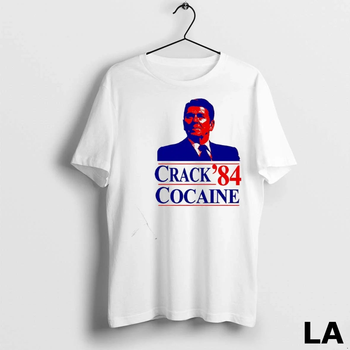 Original Ronald Reagan Crack Cocaine 84 - Adult & Kids T-Shirts, Sweatshirts & Hoodies apparel design preview 1