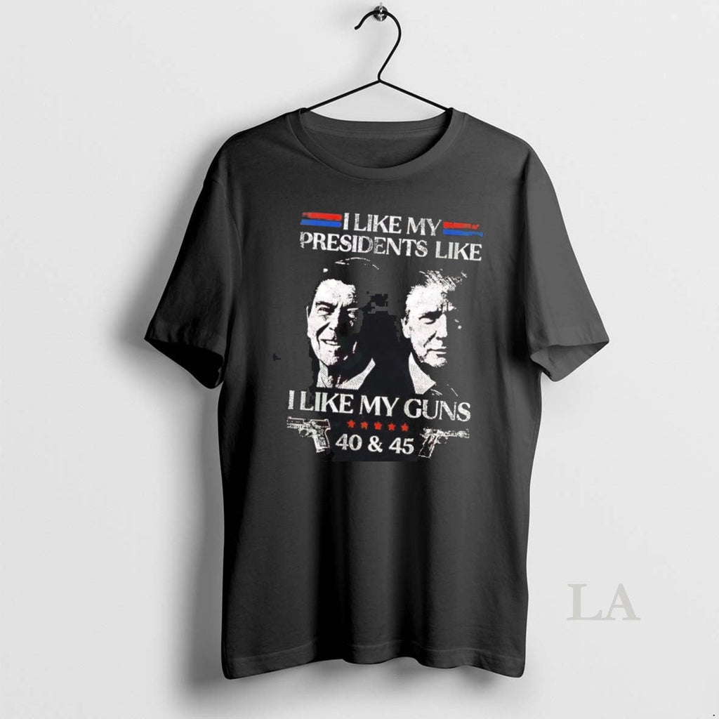 Original Ronald Reagan And Trump I Like My Presidents - Adult & Kids T-Shirts, Sweatshirts & Hoodies apparel design preview 1
