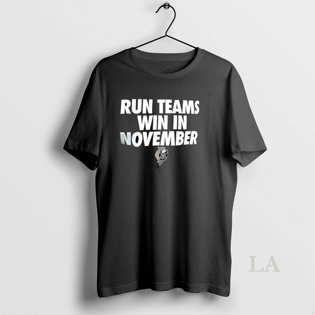 Original Run Teams Win In November - Adult & Kids T-Shirts, Sweatshirts & Hoodies apparel design preview 1