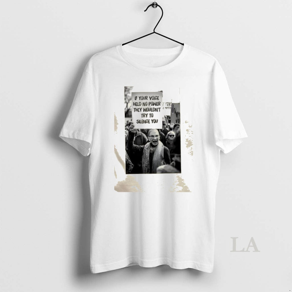 Original Ruth Bader Ginsburg If Your Voice Held No - Adult & Kids T-Shirts, Sweatshirts & Hoodies apparel design preview 1