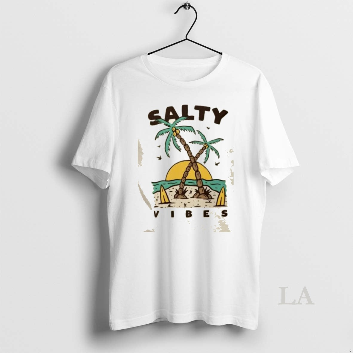 Original Salty Vibes Retro Beach Surf - Adult & Kids T-Shirts, Sweatshirts & Hoodies apparel design preview 1