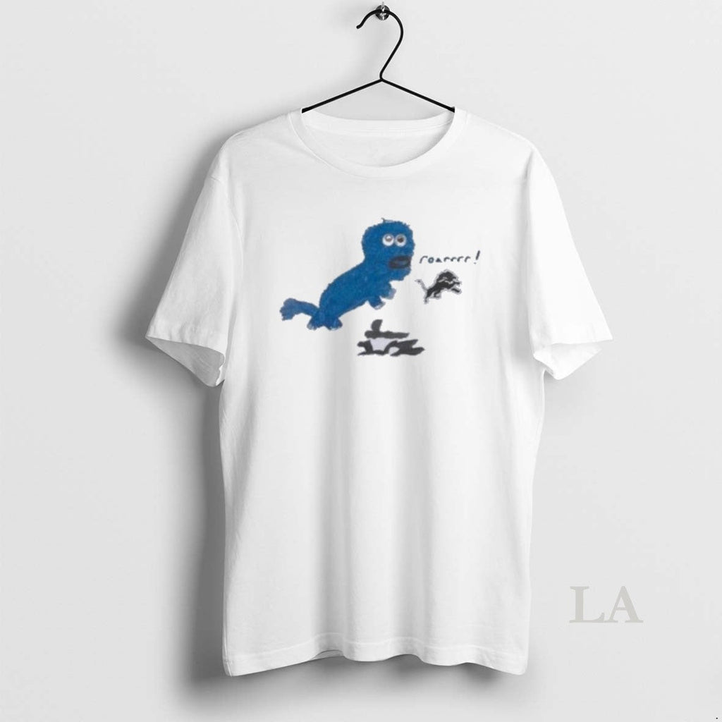 Original Sam Laporta X Rookie Draw Detroit Lions Roar - Adult & Kids T-Shirts, Sweatshirts & Hoodies apparel design preview 1