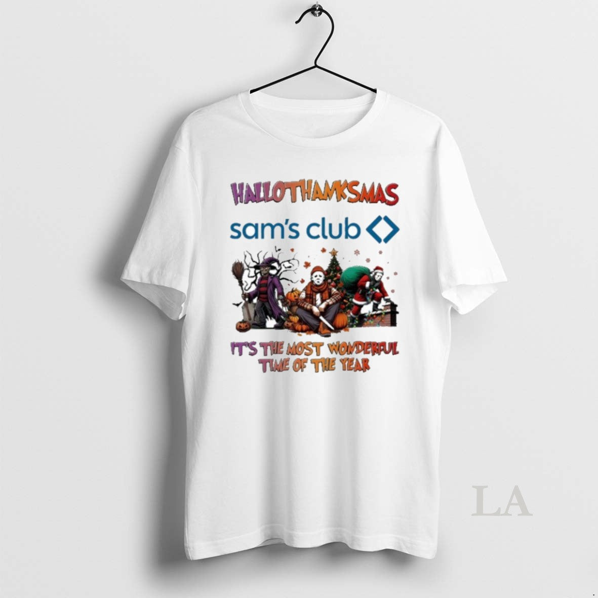 Original Sams Club Horror Film Hallothanksmas Its The - Adult & Kids T-Shirts, Sweatshirts & Hoodies apparel design preview 1