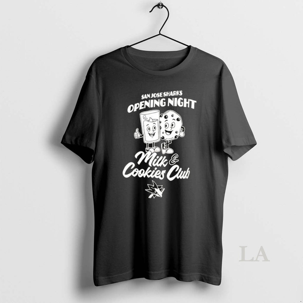 Original San Jose Sharks Opening Night Milk And - Adult & Kids T-Shirts, Sweatshirts & Hoodies apparel design preview 1