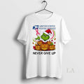 Original Santa Grinch Never Give Up Usps Logo - Adult & Kids T-Shirts, Sweatshirts & Hoodies apparel design preview 1