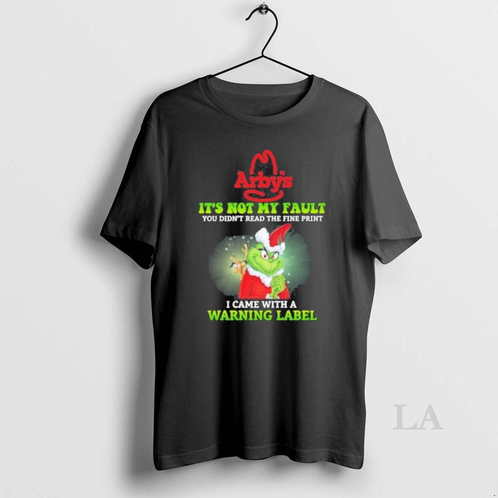 Original Santa Grinch X Arbys Logo Its Not My Fault I - Adult & Kids T-Shirts, Sweatshirts & Hoodies apparel design preview 1