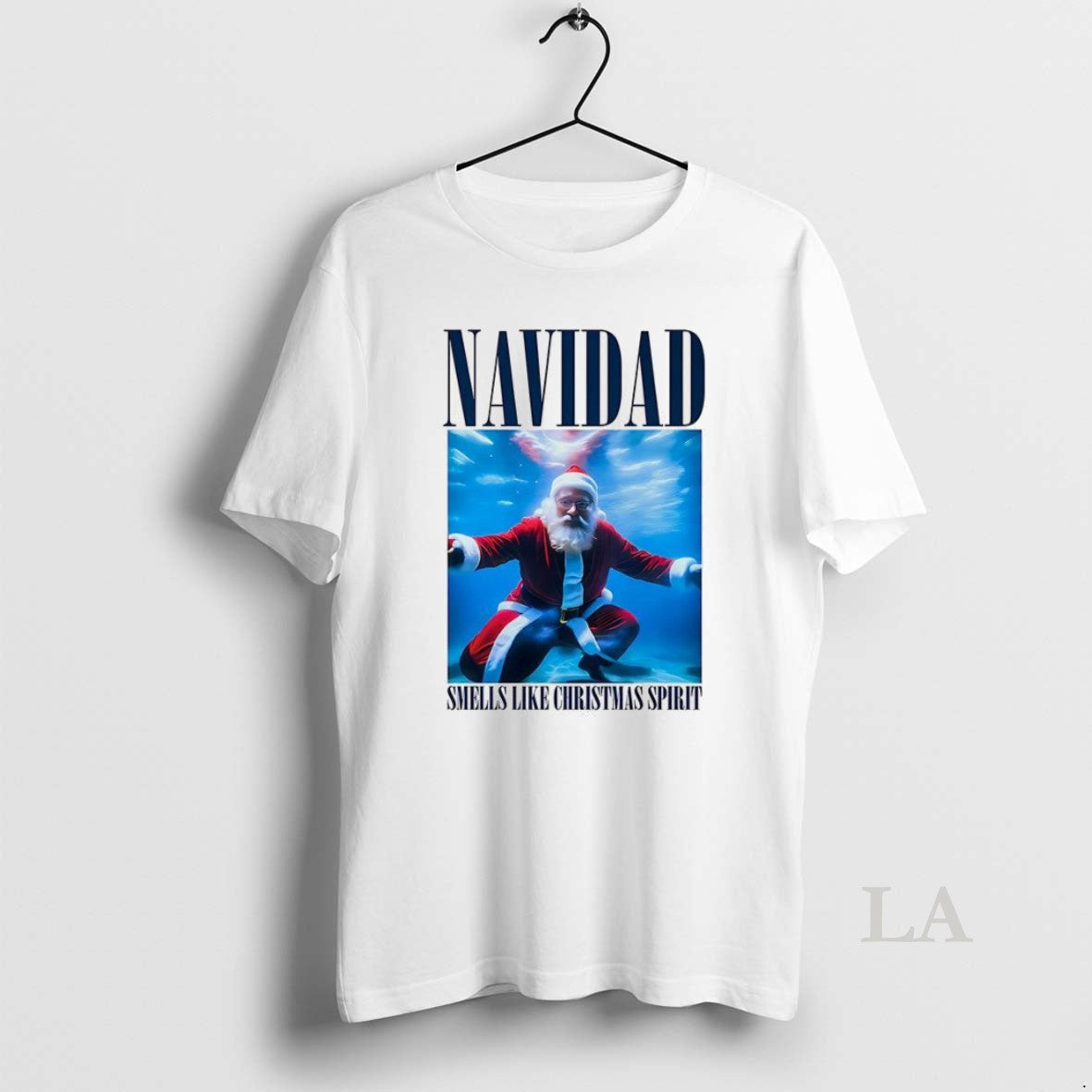 Original Santa Navidad Smells Like Christmas Spirit - Adult & Kids T-Shirts, Sweatshirts & Hoodies apparel design preview 1