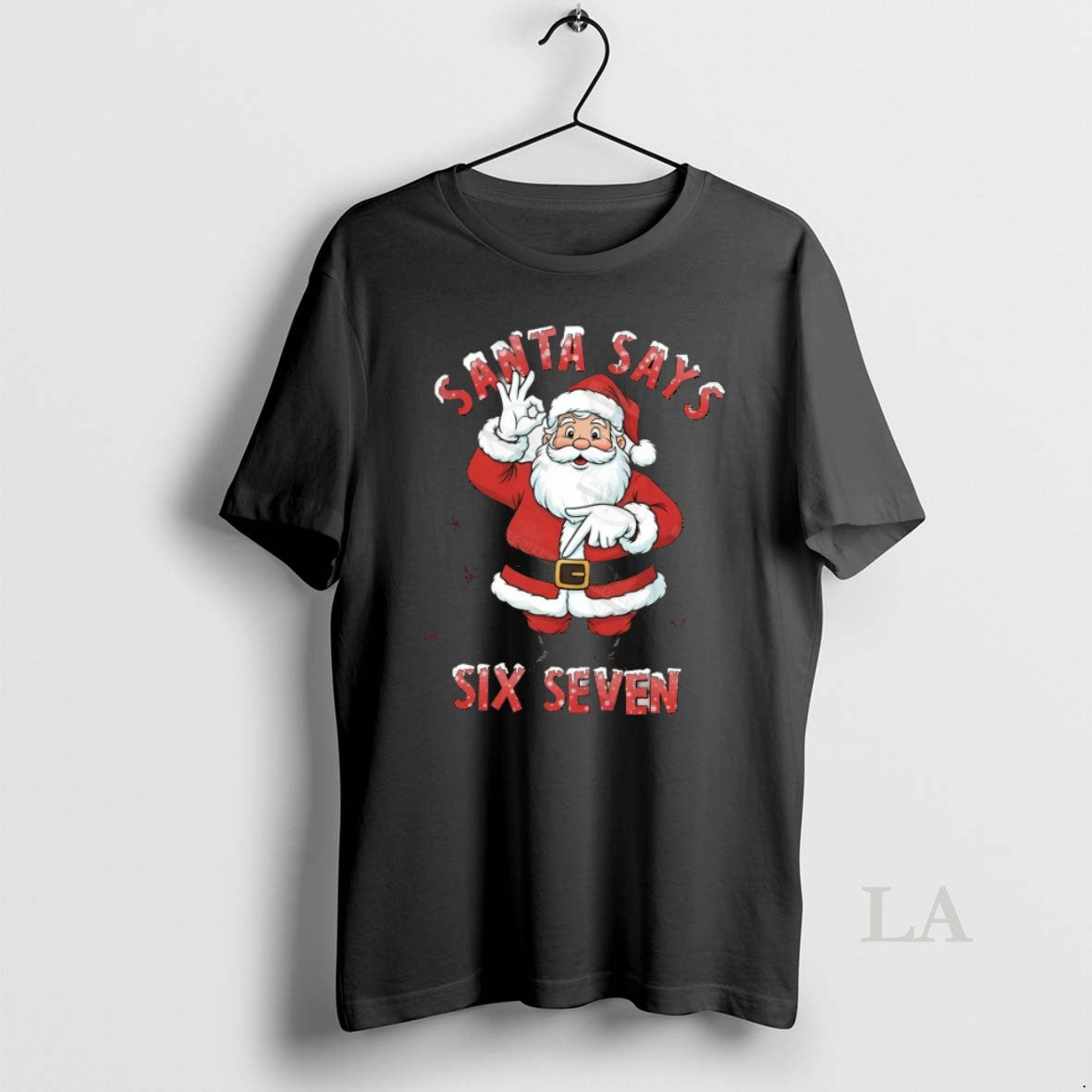 Original Santa Six Seven Meme Christmas X4lg1xqhvj 1 - Adult & Kids T-Shirts, Sweatshirts & Hoodies apparel design preview 1