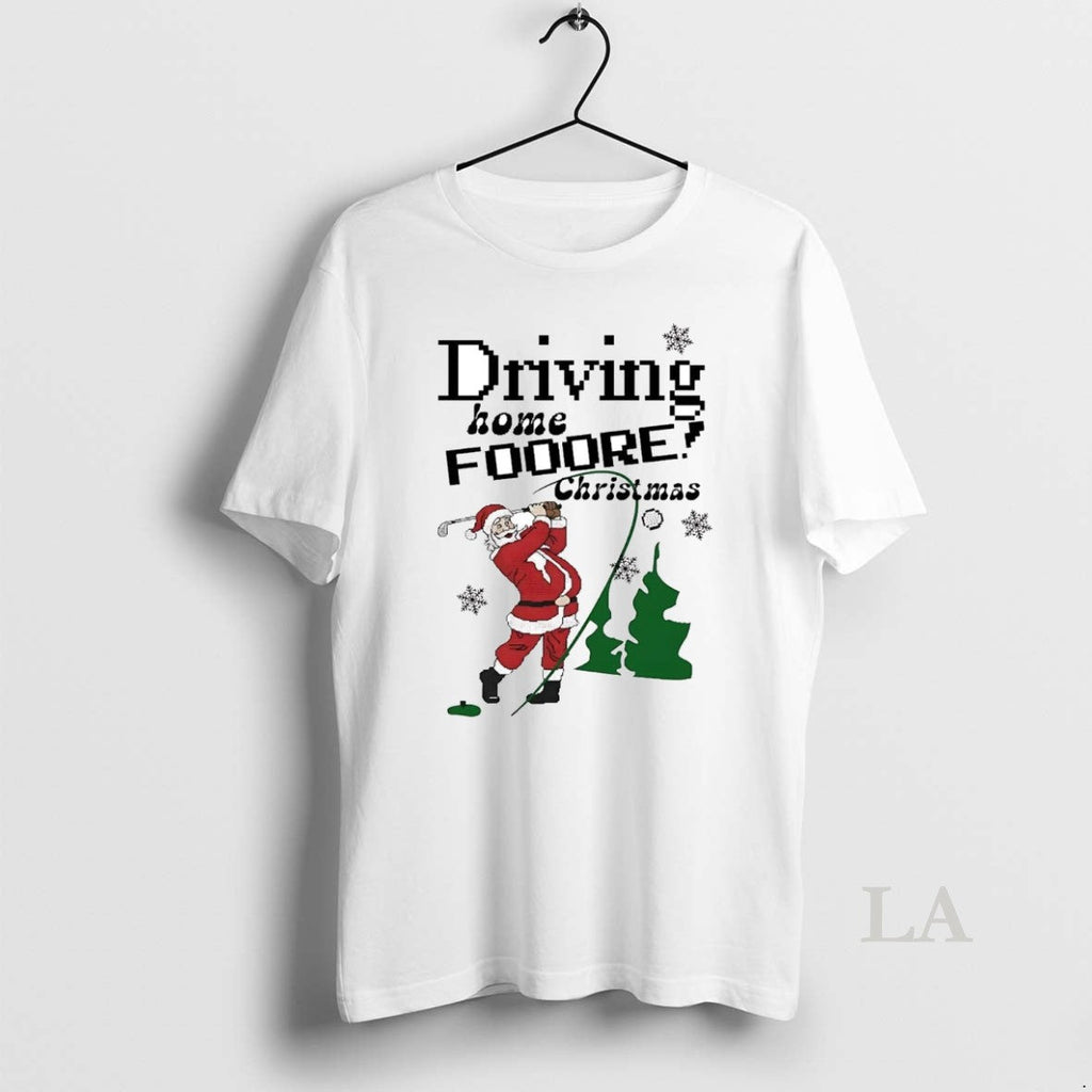 Original Santa Golf Driving Home For Christmas - Adult & Kids T-Shirts, Sweatshirts & Hoodies apparel design preview 1