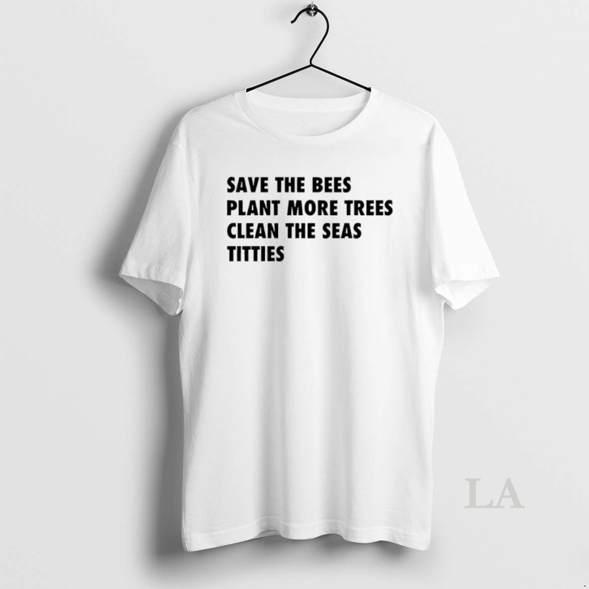 Original Save The Bees Plant More Trees Clean Seas - Adult & Kids T-Shirts, Sweatshirts & Hoodies apparel design preview 1