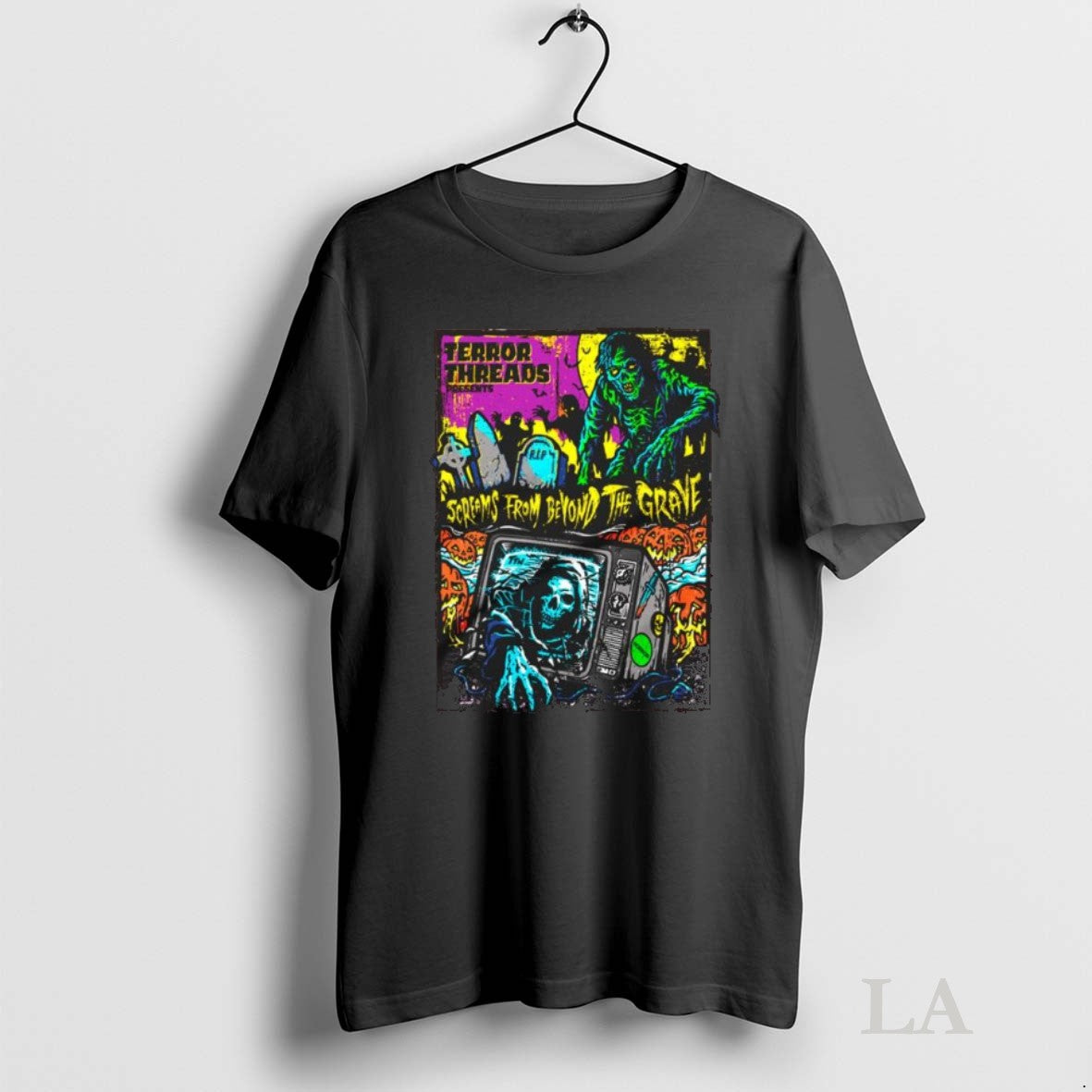 Original Screams From Beyond The Grave Long Sleve - Adult & Kids T-Shirts, Sweatshirts & Hoodies apparel design preview 1