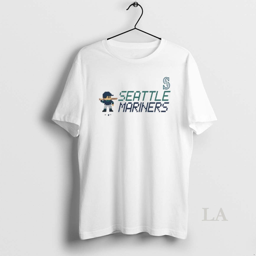 Original Seattle Mariners 8 Bit Baseball - Adult & Kids T-Shirts, Sweatshirts & Hoodies apparel design preview 1