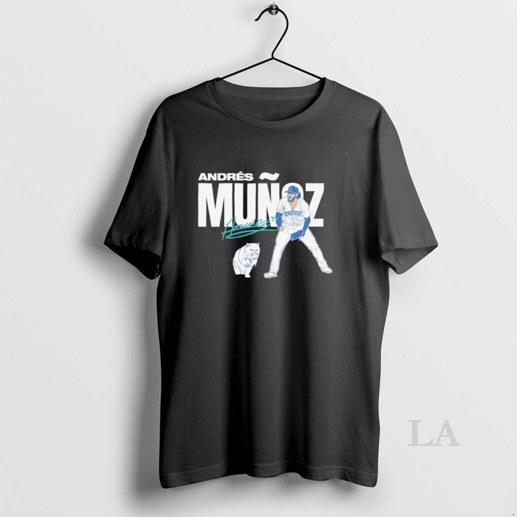 Original Seattle Mariners Baseball Andres Munoz - Adult & Kids T-Shirts, Sweatshirts & Hoodies apparel design preview 1