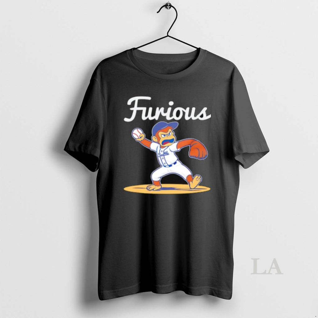 Original Seattle Mariners Furious Monkey Player - Adult & Kids T-Shirts, Sweatshirts & Hoodies apparel design preview 1