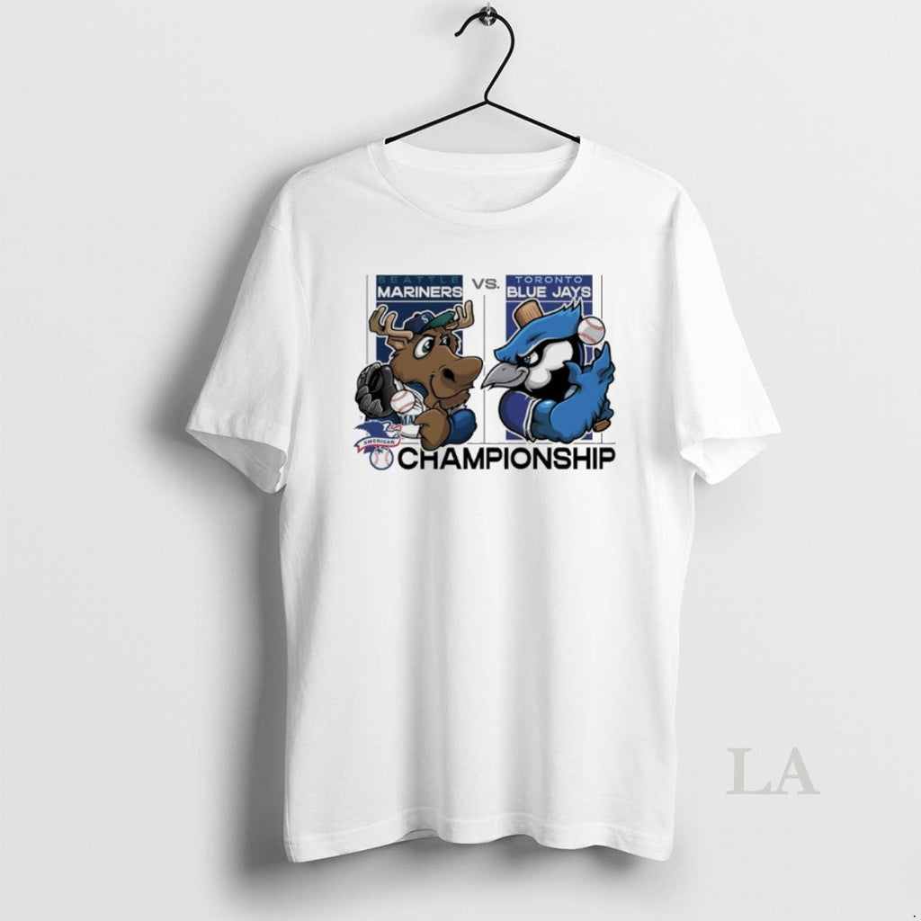 Original Seattle Mariners Vs Toronto Blue Jays 2025 - Adult & Kids T-Shirts, Sweatshirts & Hoodies apparel design preview 1