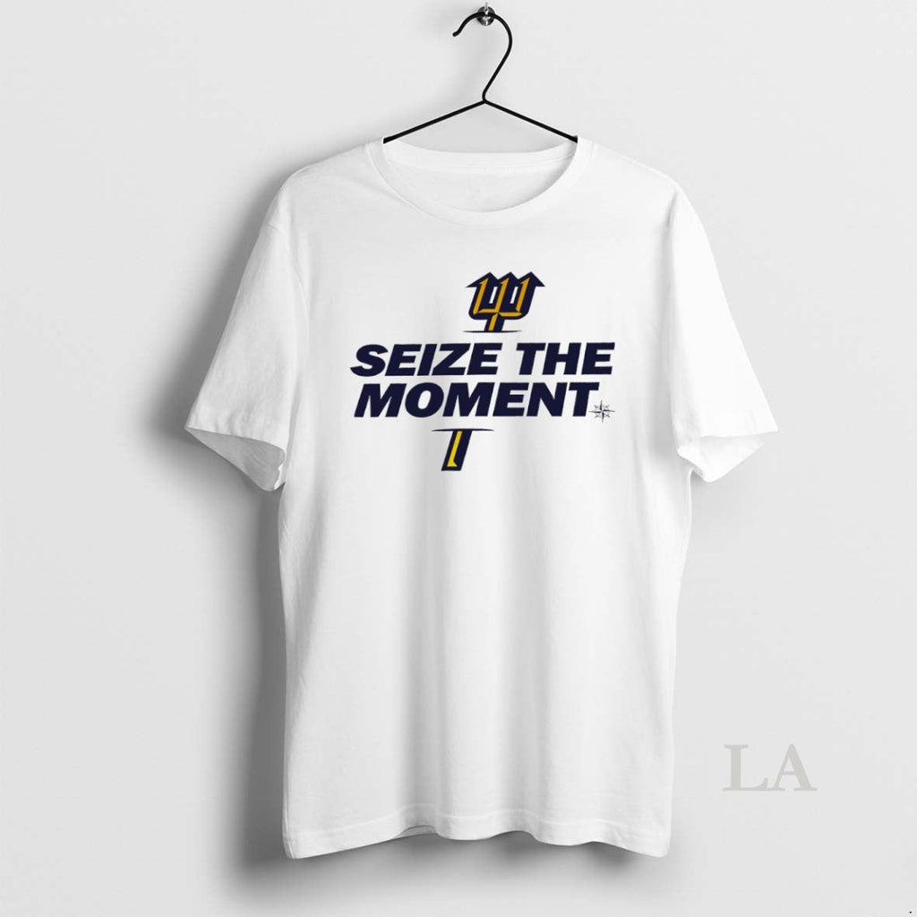 Original Seize The Moment Trident Seattle Mariners - Adult & Kids T-Shirts, Sweatshirts & Hoodies apparel design preview 1
