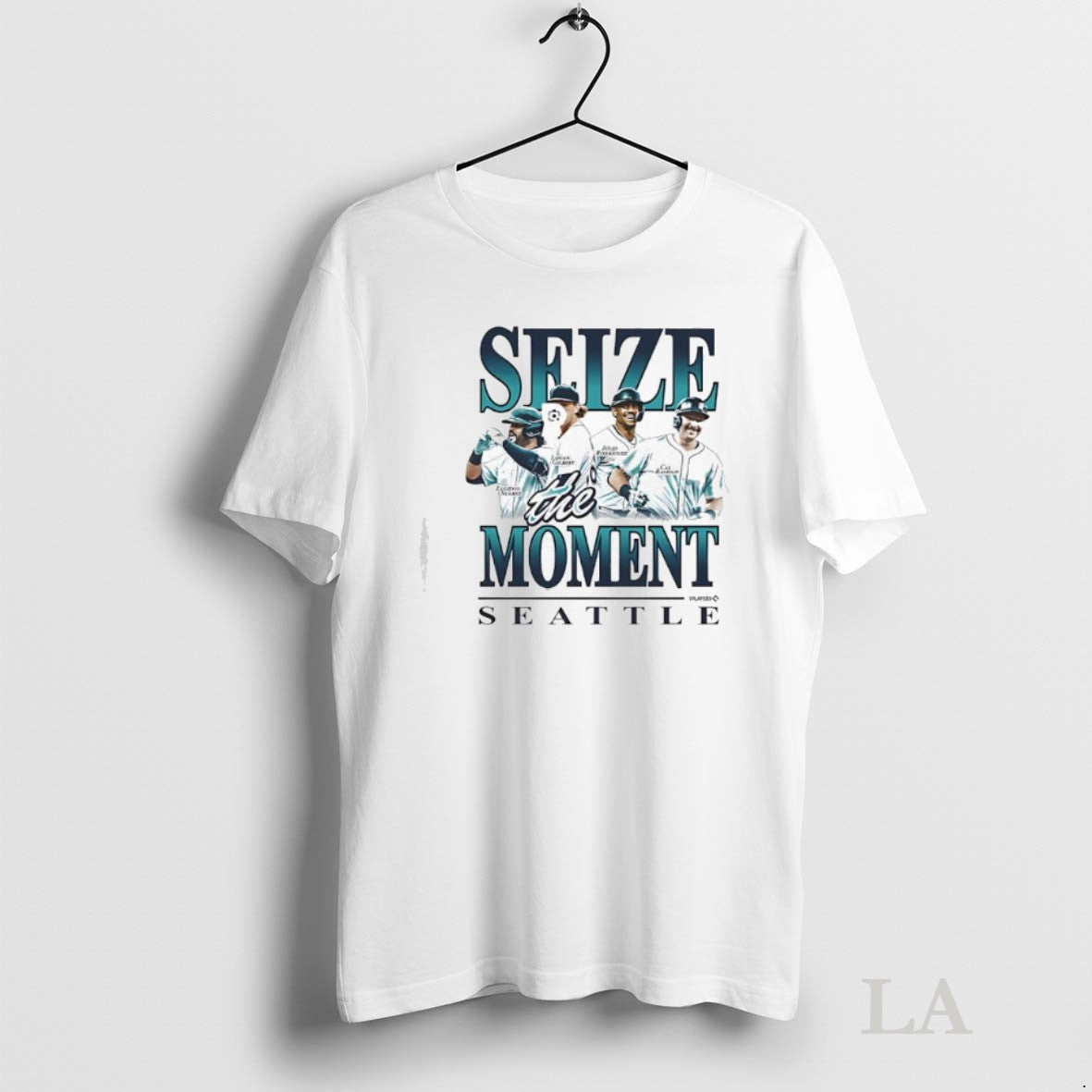 Original Seize The Moment Seattle Eugenio Suarez - Adult & Kids T-Shirts, Sweatshirts & Hoodies apparel design preview 1