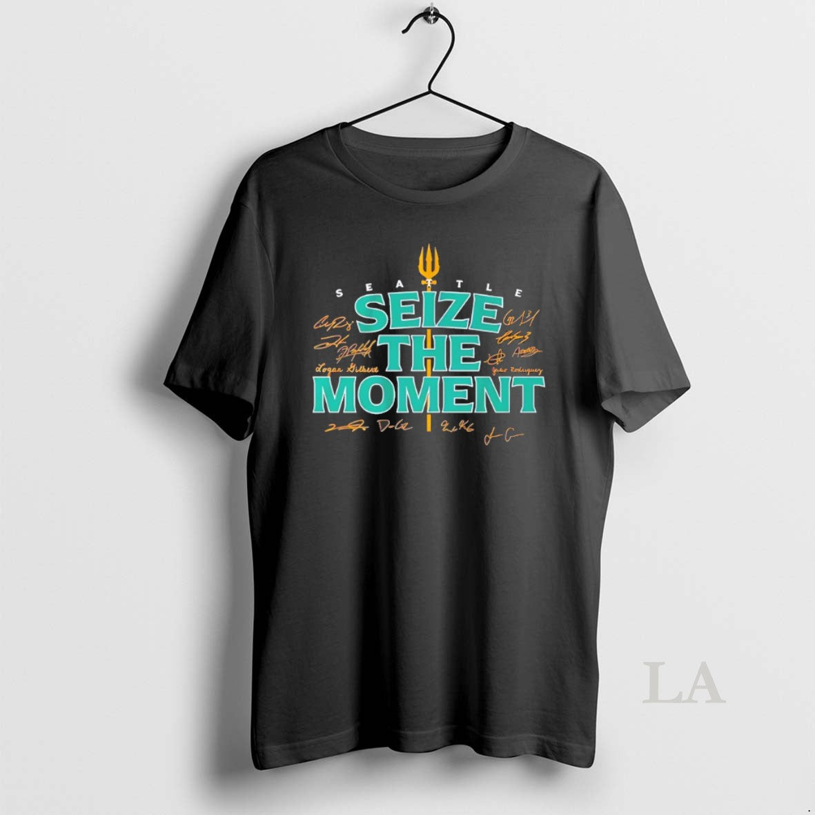 Original Seize The Moment Seattle Mariners Signatures - Adult & Kids T-Shirts, Sweatshirts & Hoodies apparel design preview 1