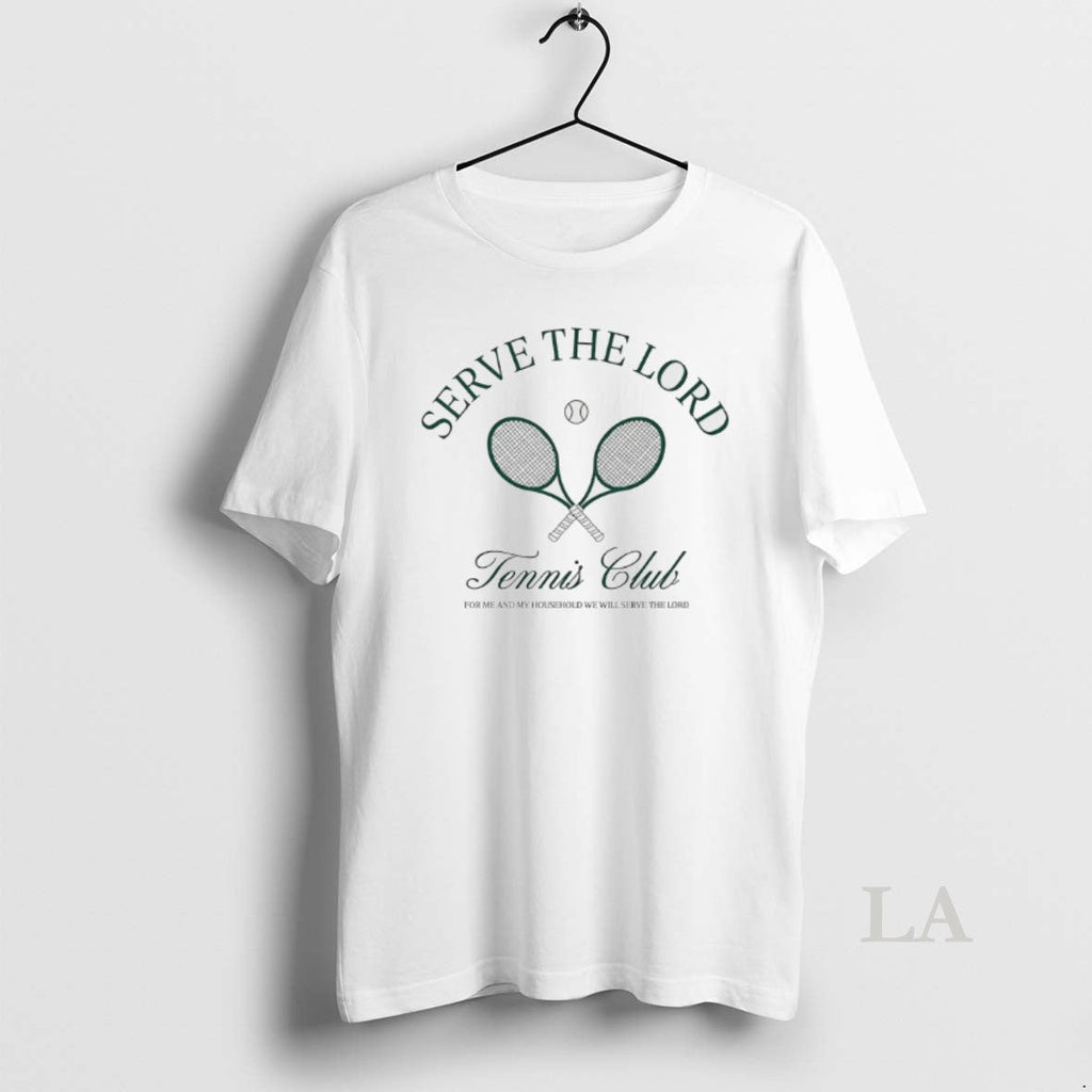 Original Serve The Lord Tennis Club - Adult & Kids T-Shirts, Sweatshirts & Hoodies apparel design preview 1
