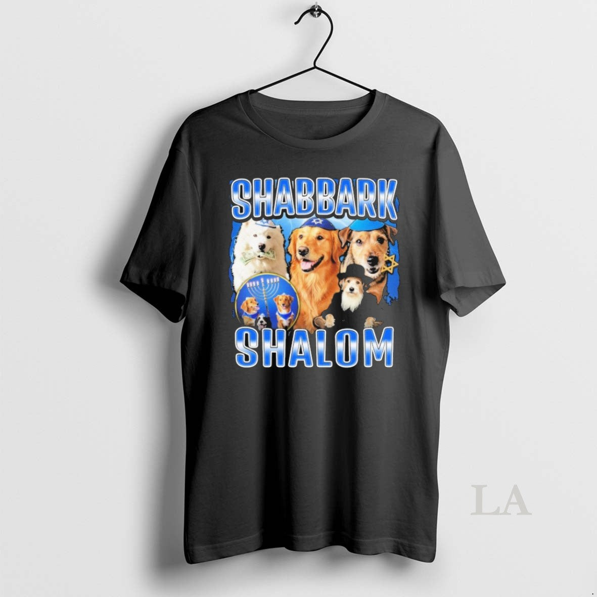 Original Shabbark Shalom Star Of David Israel Dog - Adult & Kids T-Shirts, Sweatshirts & Hoodies apparel design preview 1