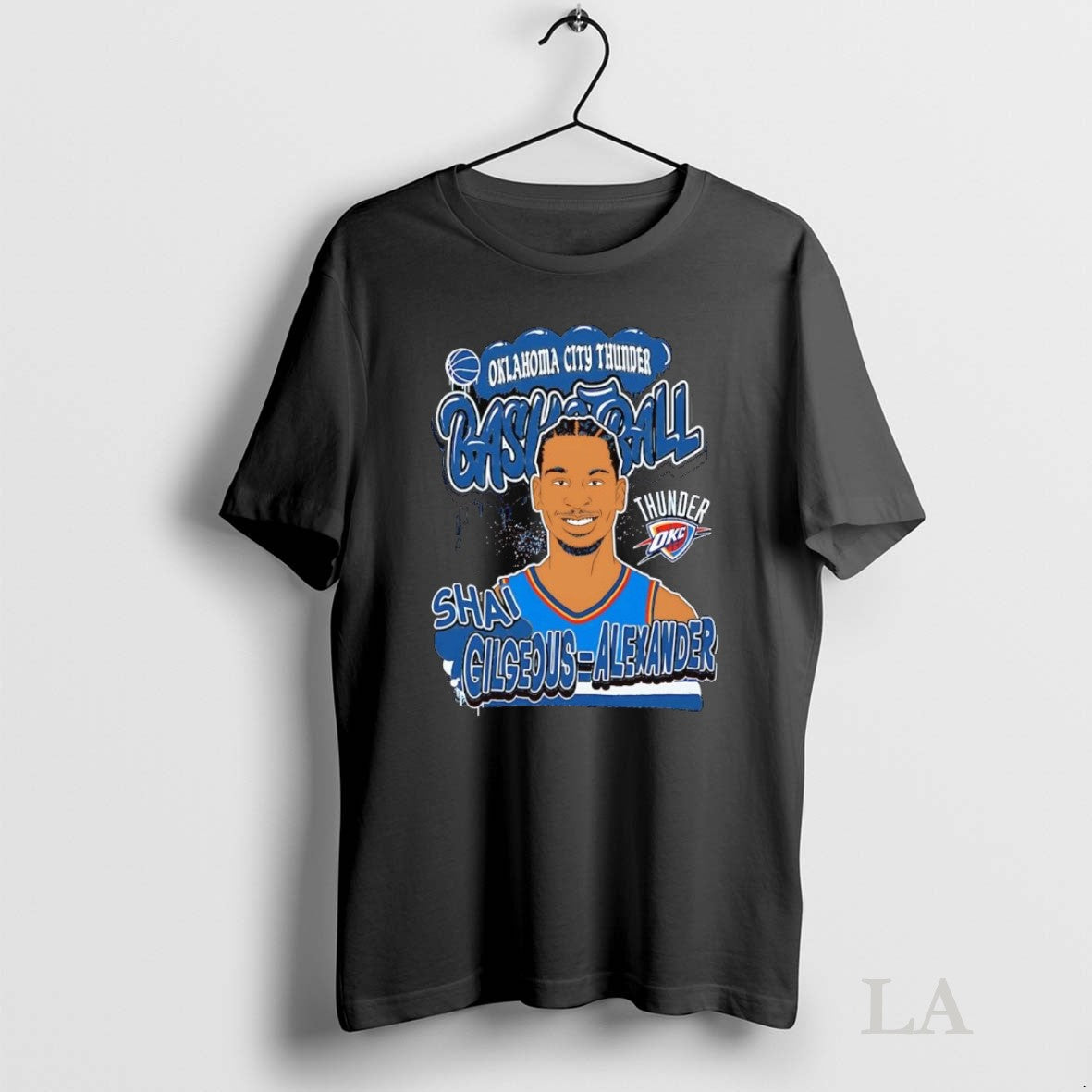 Original Shai Gilgeous Alexander Portrait Caricature - Adult & Kids T-Shirts, Sweatshirts & Hoodies apparel design preview 1