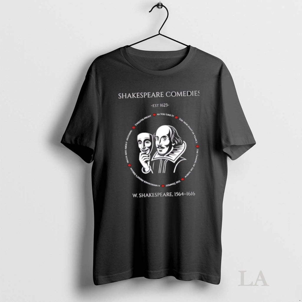 Original Shakespeare Comedies Est 1623 W - Adult & Kids T-Shirts, Sweatshirts & Hoodies apparel design preview 1