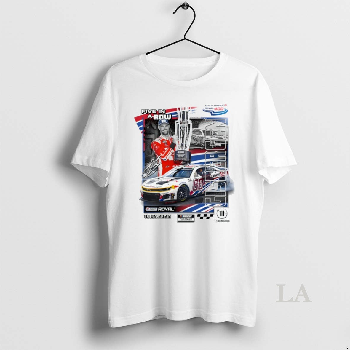 Original Shane Van Gisbergen Five In A Row 2025 Bank - Adult & Kids T-Shirts, Sweatshirts & Hoodies apparel design preview 1