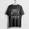 Original Shark Faces Type Of - Adult & Kids T-Shirts, Sweatshirts & Hoodies apparel design preview 1