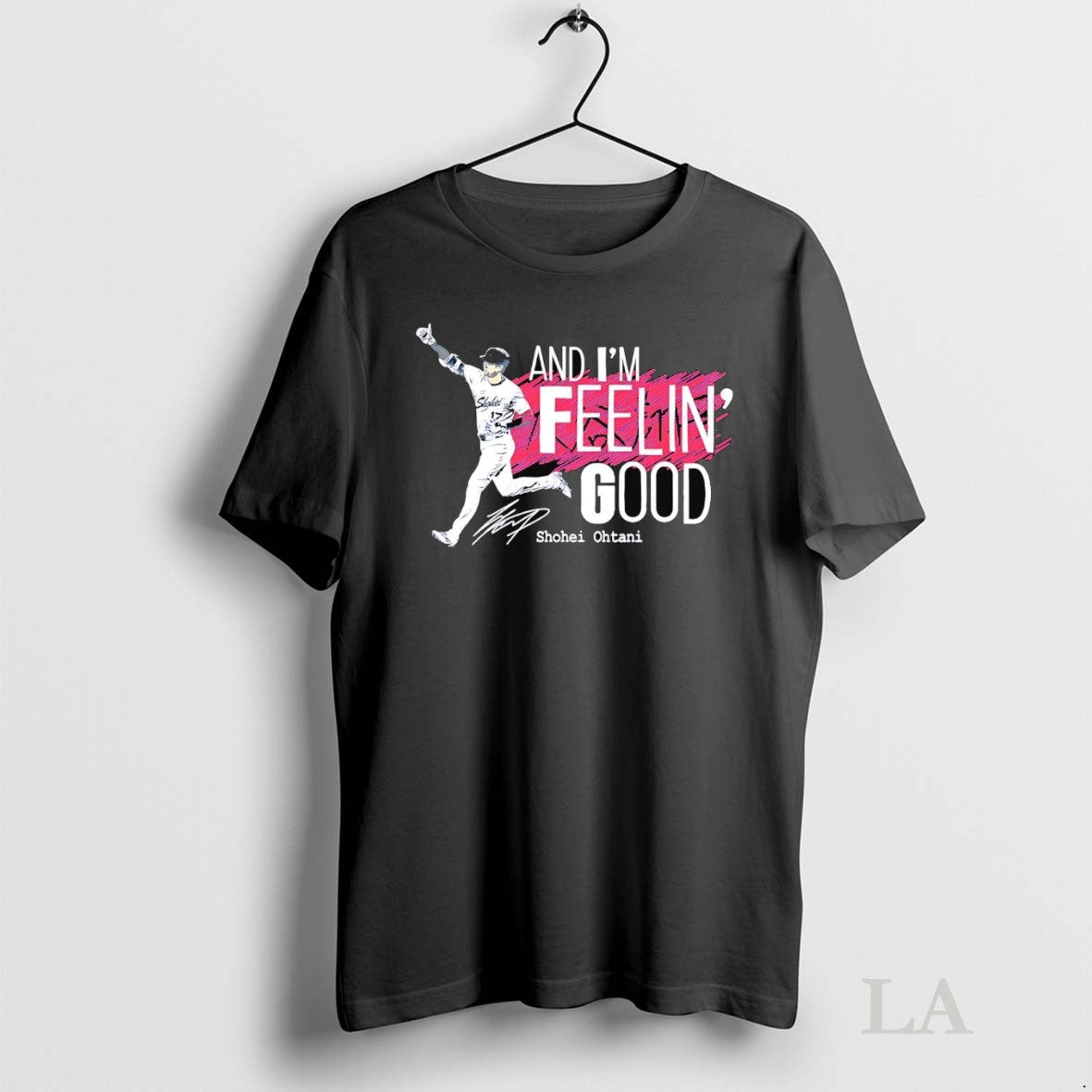 Original Shohei Ohtani And Im Feelin Good Signature - Adult & Kids T-Shirts, Sweatshirts & Hoodies apparel design preview 1