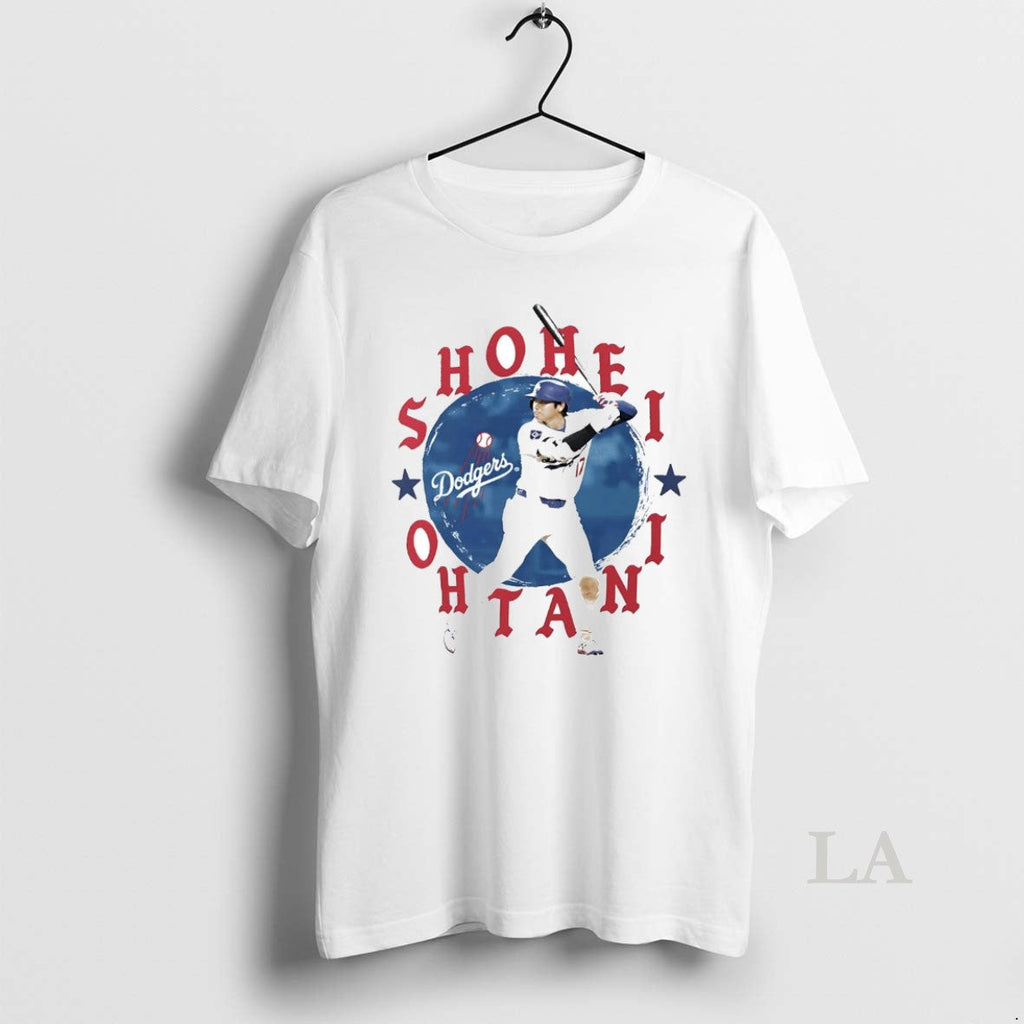 Original Shohei Ohtani Batting Los Angeles Dodgers - Adult & Kids T-Shirts, Sweatshirts & Hoodies apparel design preview 1