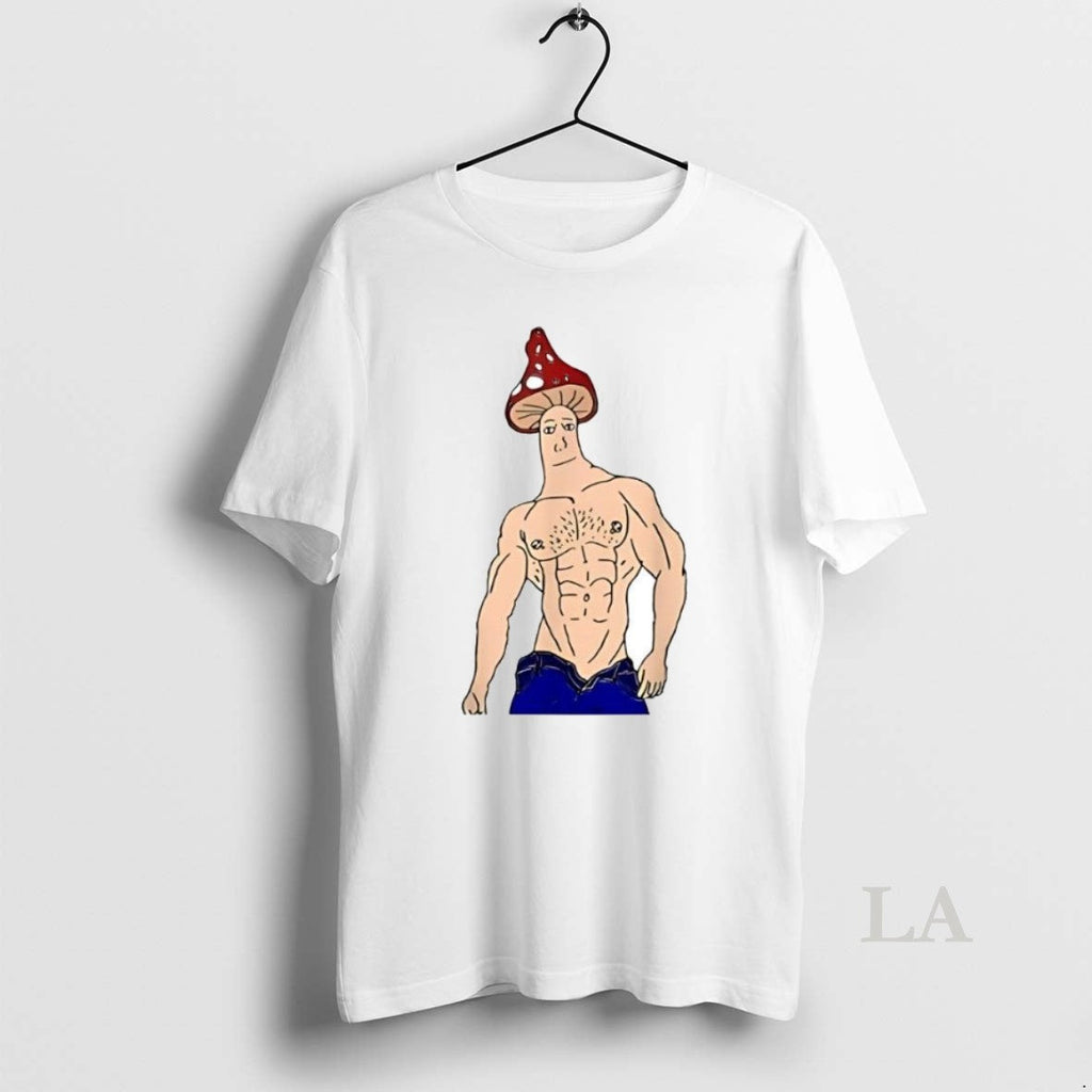 Original Shroomjak Mushroom Wojak Gym - Adult & Kids T-Shirts, Sweatshirts & Hoodies apparel design preview 1