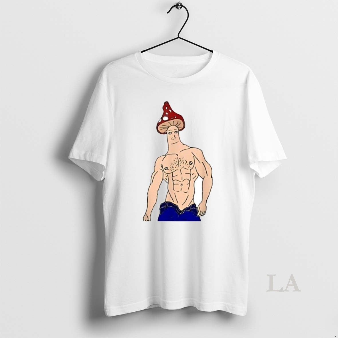 Original Shroomjak Mushroom Wojak Gym - Adult & Kids T-Shirts, Sweatshirts & Hoodies apparel design preview 1
