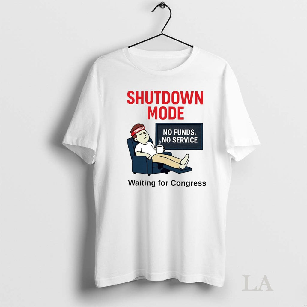 Original Shutdown Mode Waiting For Congress - Adult & Kids T-Shirts, Sweatshirts & Hoodies apparel design preview 1