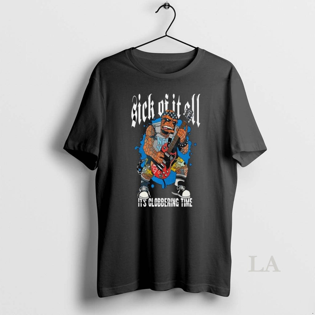 Original Sick Of It All Its Clobbering Time Long - Adult & Kids T-Shirts, Sweatshirts & Hoodies apparel design preview 1