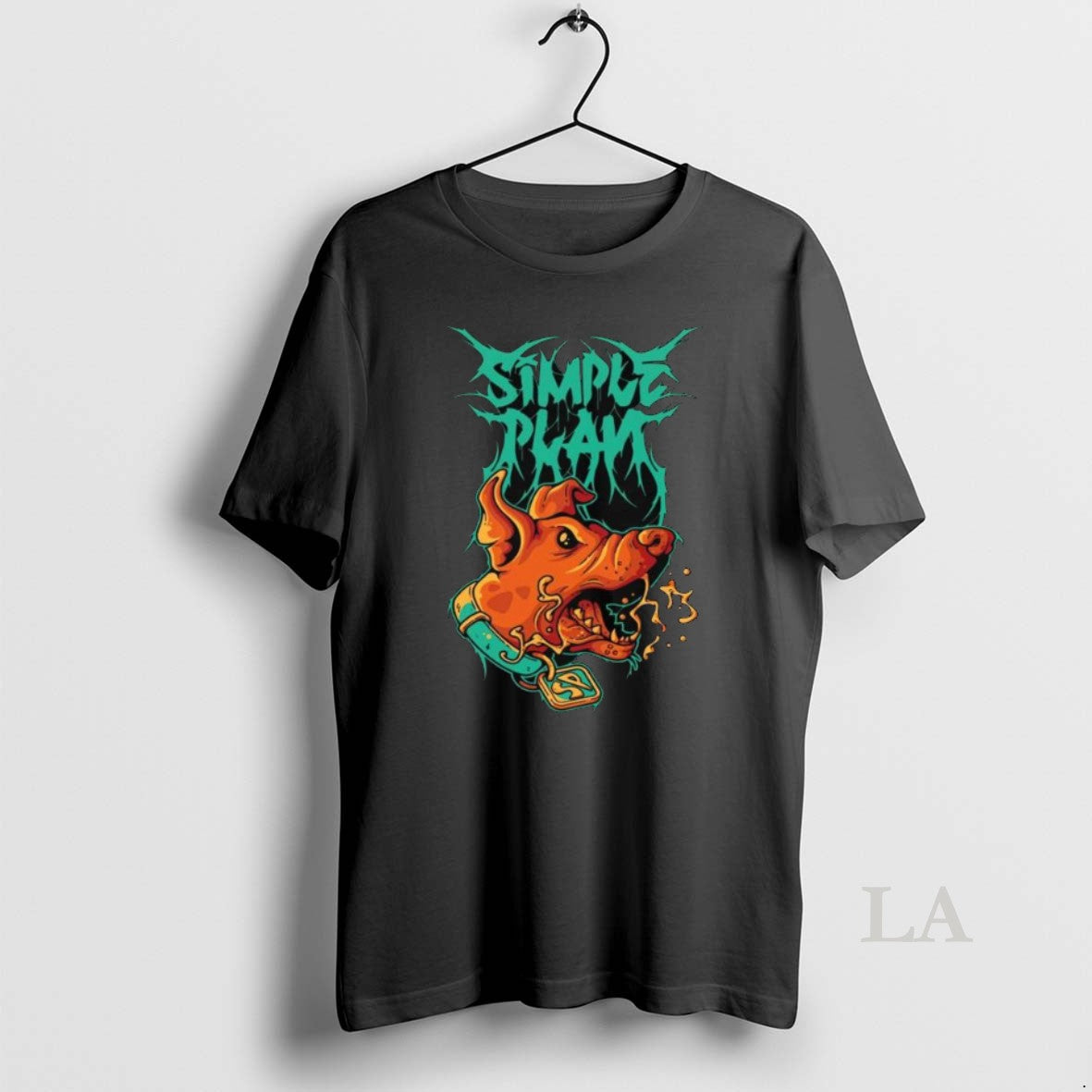 Original Simple Plan 2025 Halloween Spooky Metal Logo - Adult & Kids T-Shirts, Sweatshirts & Hoodies apparel design preview 1