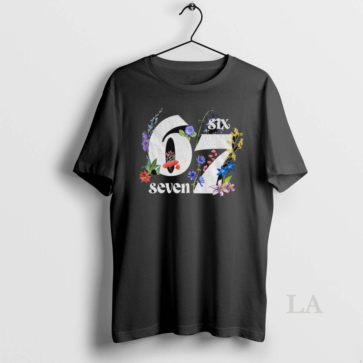 Original Six Seven 6 7 Floral Gen Z Humor - Adult & Kids T-Shirts, Sweatshirts & Hoodies apparel design preview 1